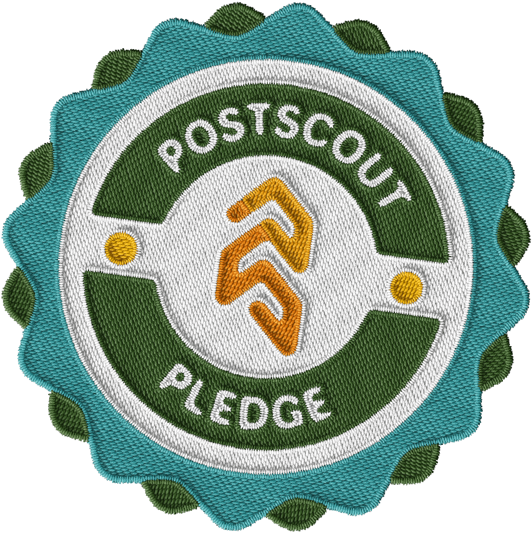 About Us 3 PostScout Pledge Badge
